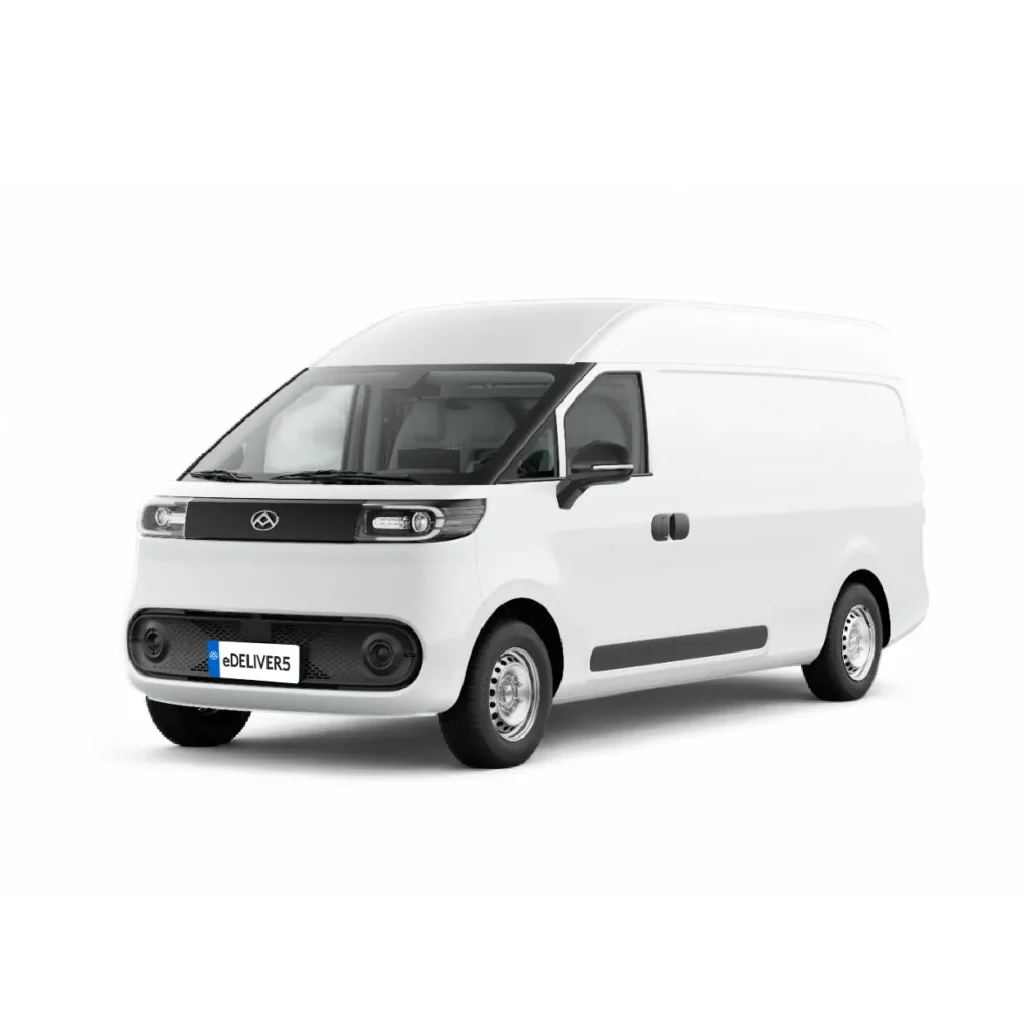 MAXUS eDeliver 5 L2H2 รถตู้ไฟฟ้าขนของ สีขาว สำหรับงานขนส่งสินค้าและโลจิสติกส์