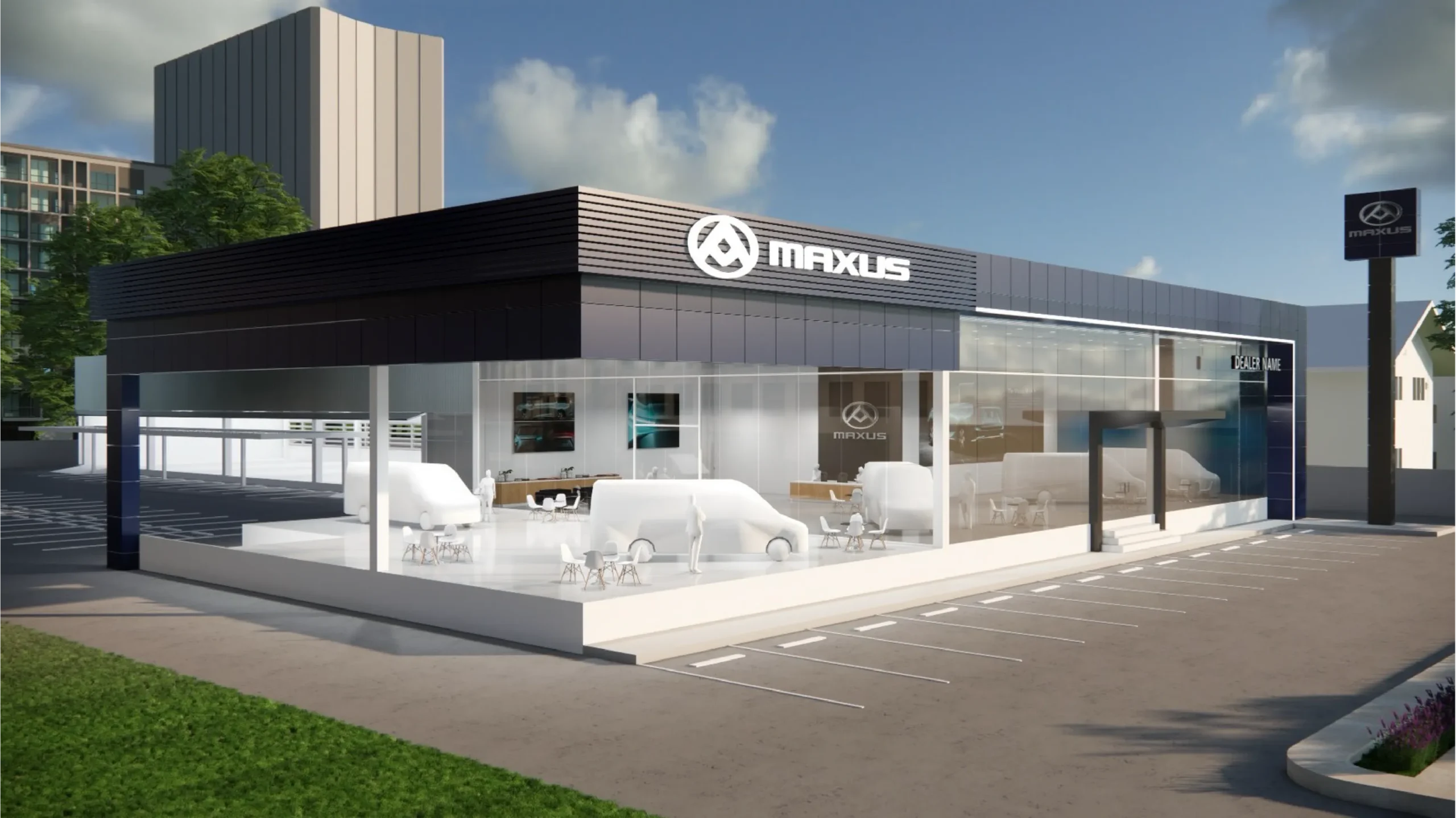 MAXUS โชว์รูมรถไฟฟ้าเชิงพาณิชย์ สำหรับลูกค้าธุรกิจ โดย EVANTE